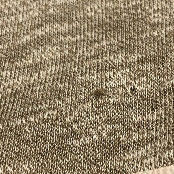 Miss Me Cold Shoulder Blouse Shirt Ball Chain Grunge Detail S SM Small Cream Tan - Picture 9 of 11